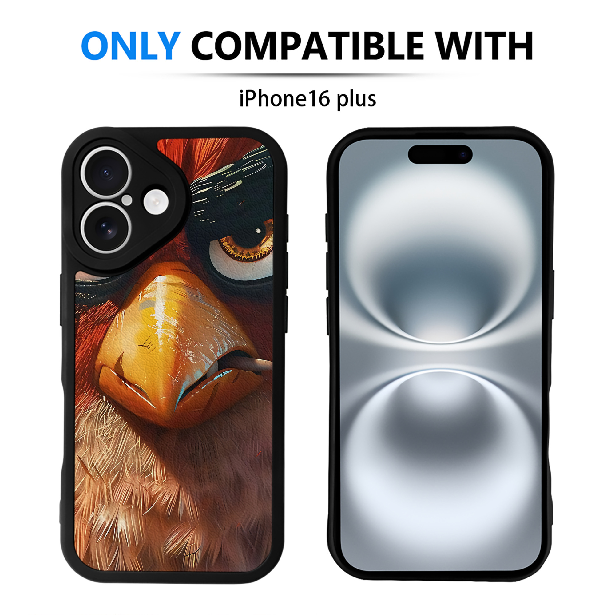 （画像用） Angry Birds アングリーバード 【iPhone 16シリーズ対応】シリコンスマホケース（レザー調） 材質：シリコン
